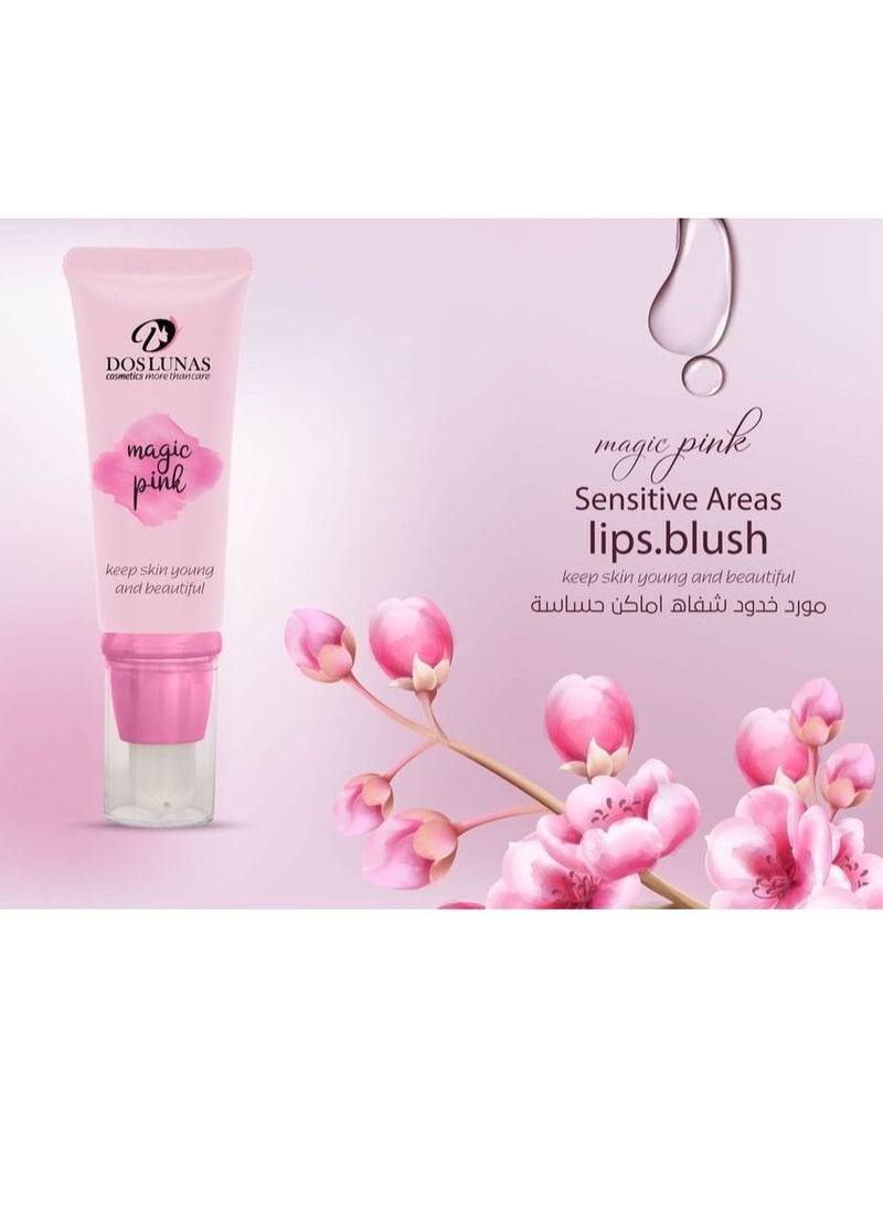 DOS LUNAS - Dos Lunas Magic Pink Tinted Cheeks, Lips, and Sensitive Area 40g - Image 1