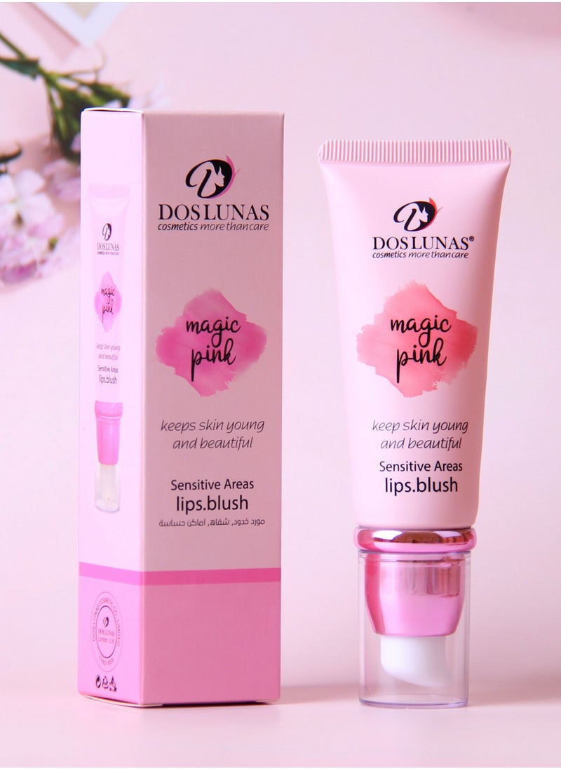 DOS LUNAS - Dos Lunas Magic Pink Tinted Cheeks, Lips, and Sensitive Area 40g - Image 1