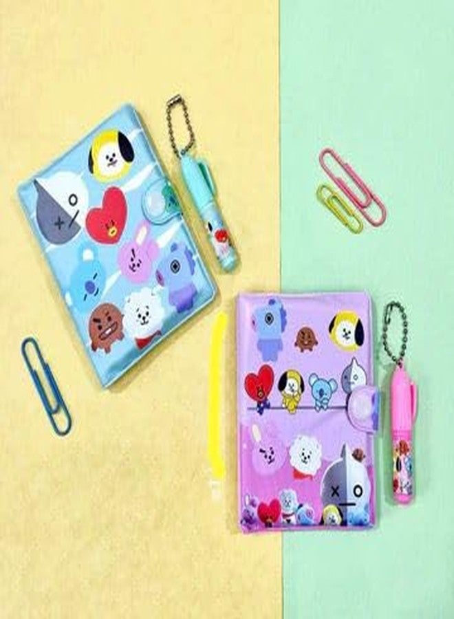 Radhya Accessories BTS Theme Mini Diary with mini ballpoint Pen -To Do List Notebook Small portable Writing Pad cute Small daily journal book for girls, boys, kids, Birthday gift (Pack of 2) - Image 2