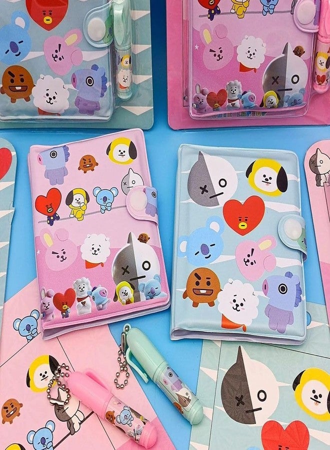 Radhya Accessories BTS Theme Mini Diary with mini ballpoint Pen -To Do List Notebook Small portable Writing Pad cute Small daily journal book for girls, boys, kids, Birthday gift (Pack of 2) - Image 5