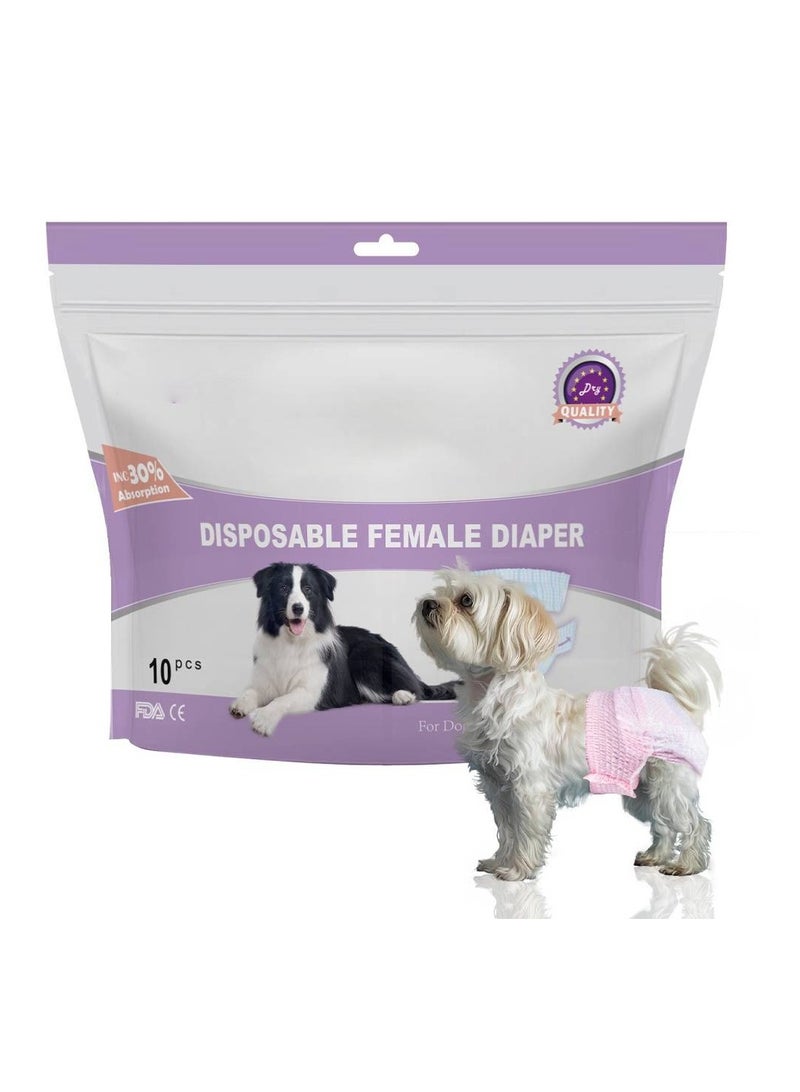 حفاضات الكلاب الأنثوية للاستخدام مرة واحدة، متوسطة الحجم - Image 1