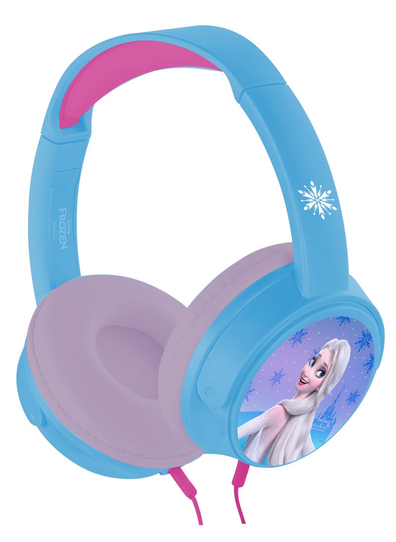 Volkano Frozen Wired Over-Ear Headphones with Removable Microphone and 5 Stickers – Adjustable Ergonomic Headband, Safe Listening at 85dB, Perfect for Zoom, Teams, and Social Platforms  - Image 1