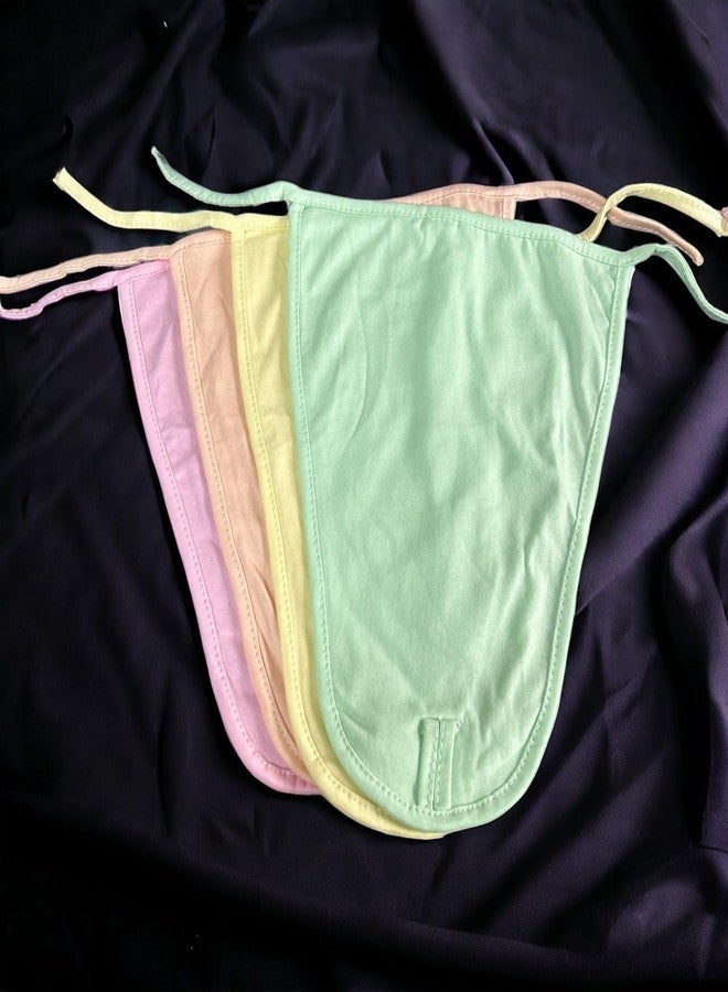 BOTIST Nappy for New Born Baby - Cotton Cloth Langot for Babies, 0-6 Months, Double Layer Nappies, Washable and Reusable (Multicolor, Pack of 4) - Image 4