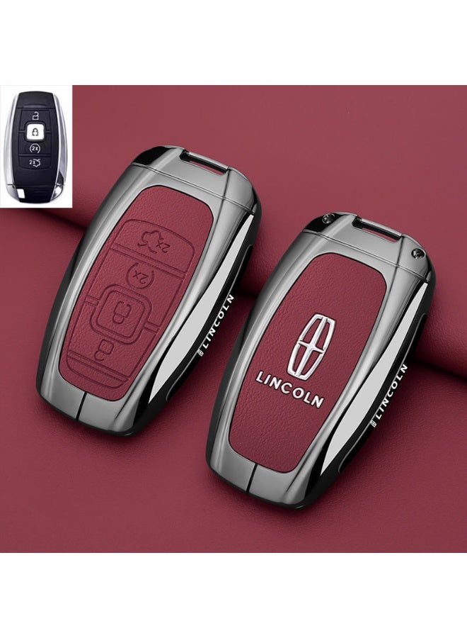 Lincoln High end car key protection case suitable for Lincoln adventurers, 24/25 Navigator Z, Navigator, and Aviator car key shell cases - Image 1