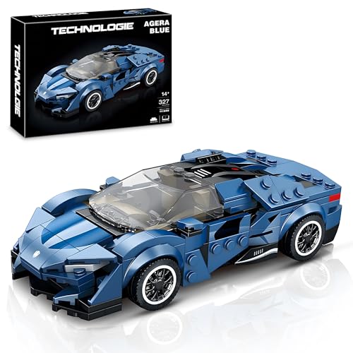 HIGH GODO MOC Racing Sports Car Building Blocks Set Technique and Engineering Super Vehicle Building KitsCool Simulation Supercar Model Gifts for Car Lovers 327 Pieces - Image 1