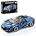 HIGH GODO MOC Racing Sports Car Building Blocks Set Technique and Engineering Super Vehicle Building KitsCool Simulation Supercar Model Gifts for Car Lovers 327 Pieces - Image 4