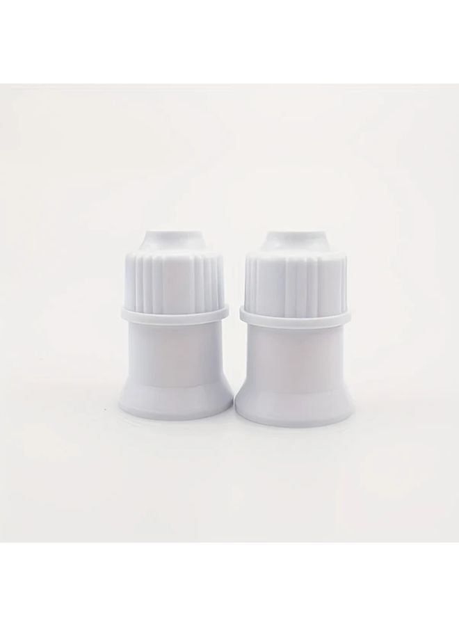 2pcs E27 Screw Lamp Holder Light Bulb Socket White Golden Ceiling Light Base Stand - Image 1