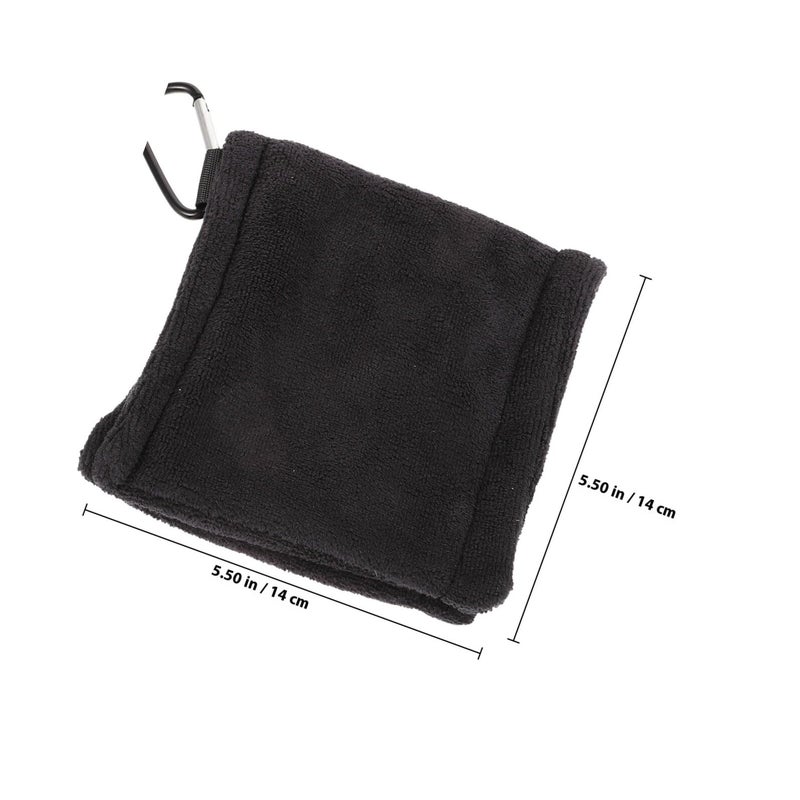 Microfiber Golf Towel Portable Breathable Lightweight Black For Sports Equipment - Image 3