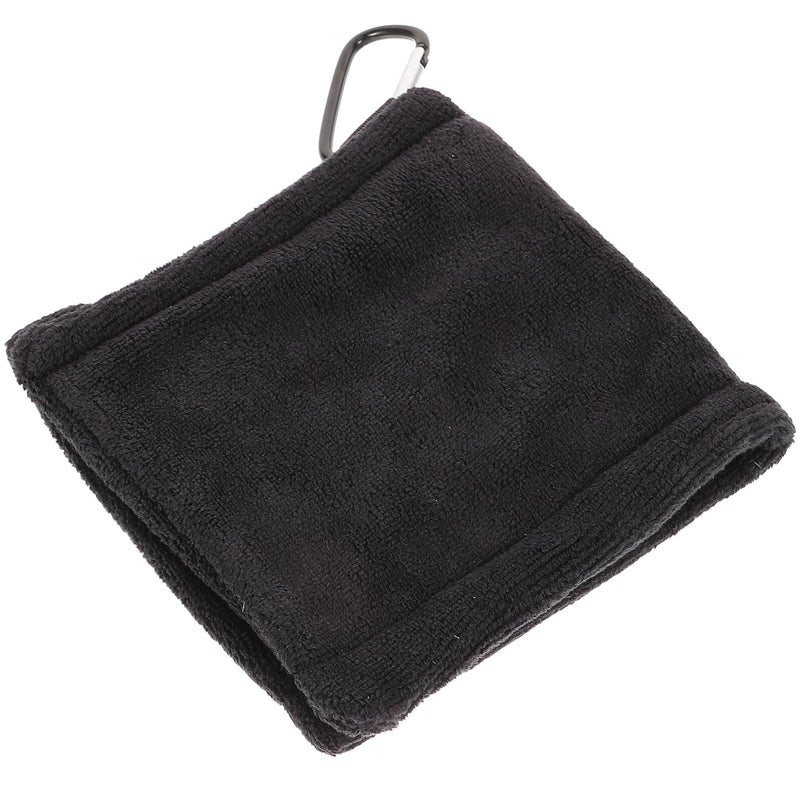 Microfiber Golf Towel Portable Breathable Lightweight Black For Sports Equipment - Image 2