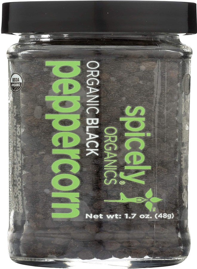 Spicely Organic Peppercorn Black Whole 1.70 Ounce Jar Certified Gluten Free - Image 5