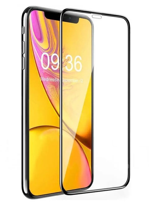 واقي شاشة زجاجي منحني عالي الدقة 5D لهاتف iPhone 11/iPhone Xr مقاس 6.1 بوصة