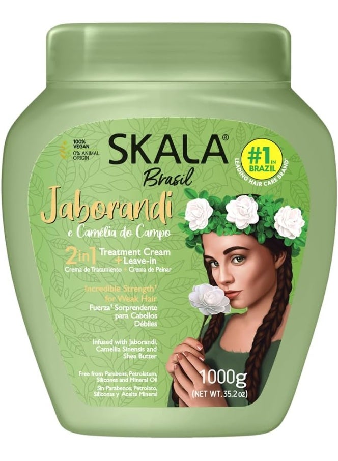 سكالا Expert Jaborandi & Camellia Conditioning Cream | Ideal for Smooth, Frizzy, Dry, Curly, Oily, Weak & Damaged Hair - Image 1