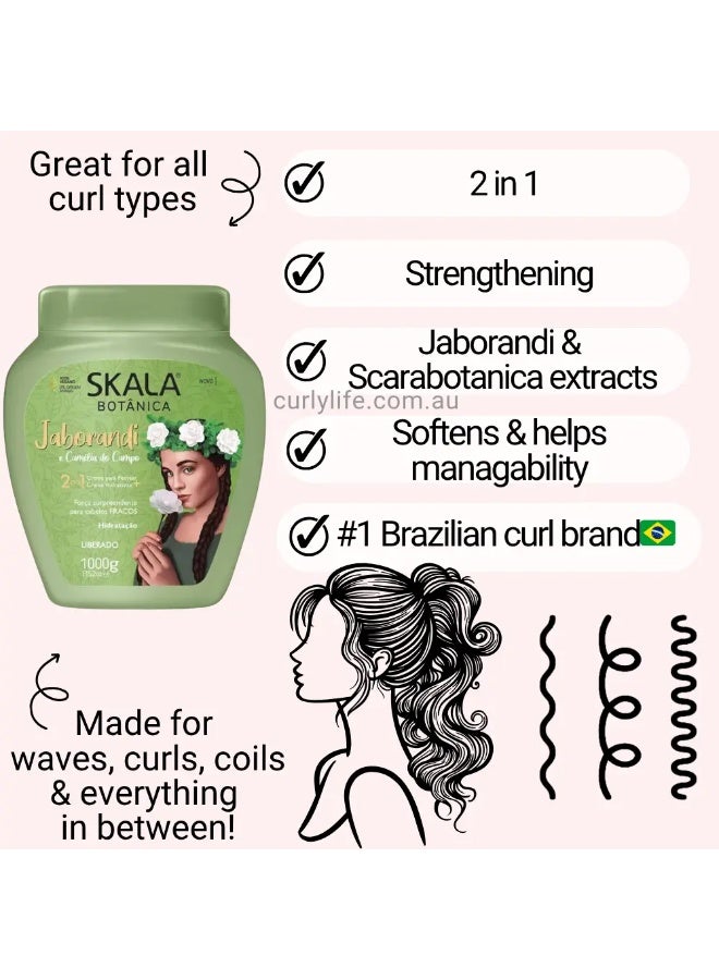 سكالا Expert Jaborandi & Camellia Conditioning Cream | Ideal for Smooth, Frizzy, Dry, Curly, Oily, Weak & Damaged Hair - Image 2