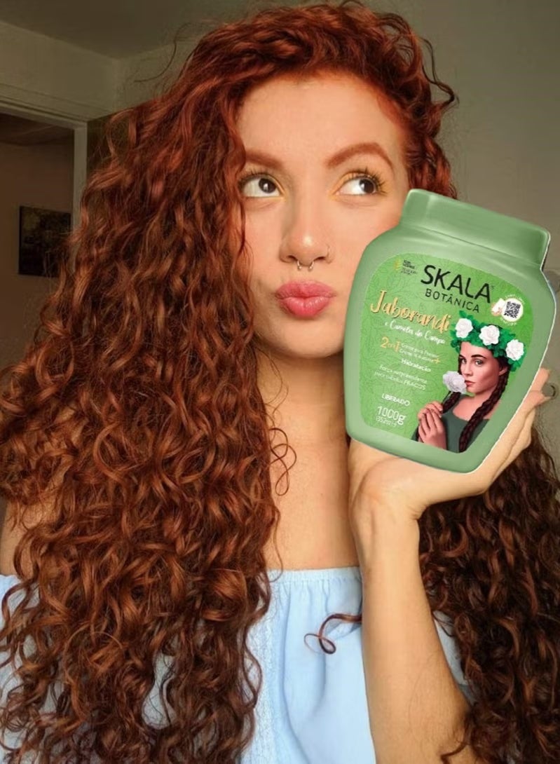 سكالا Expert Jaborandi & Camellia Conditioning Cream | Ideal for Smooth, Frizzy, Dry, Curly, Oily, Weak & Damaged Hair - Image 3