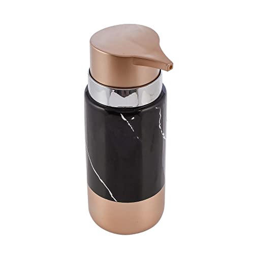 TAGROCK Ceramic Liquid Soap Dispenser Pump for Shampoo, Sanitizers & Liquid Handwash, Ideal for - Home & Kitchen/Bathroom - 250ml, Pack of 1 (Black) - Image 5