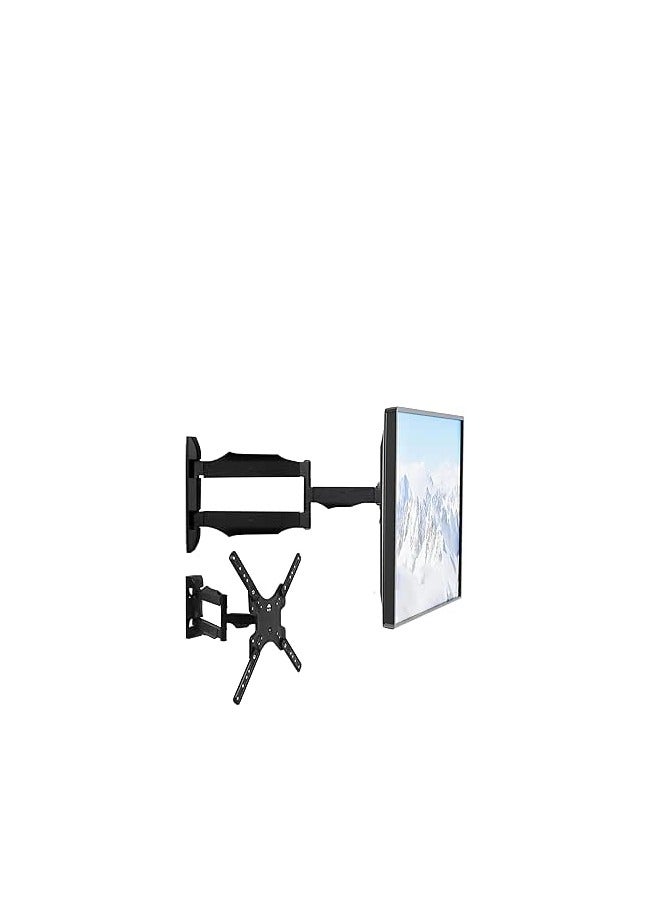 Movable TV Stand, Supports 32-55 Inch Screens, Max 35kg, Tilt & Rotate, Space Saving, Universal Compatibility, VESA 400x400mm, Articulating Anti-Glare Arm, TV Base Tilt, Extend & Retract - Image 1