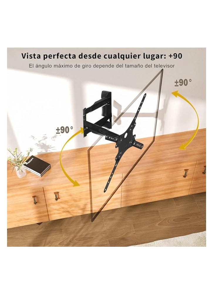 Movable TV Stand, Supports 32-55 Inch Screens, Max 35kg, Tilt & Rotate, Space Saving, Universal Compatibility, VESA 400x400mm, Articulating Anti-Glare Arm, TV Base Tilt, Extend & Retract - Image 4