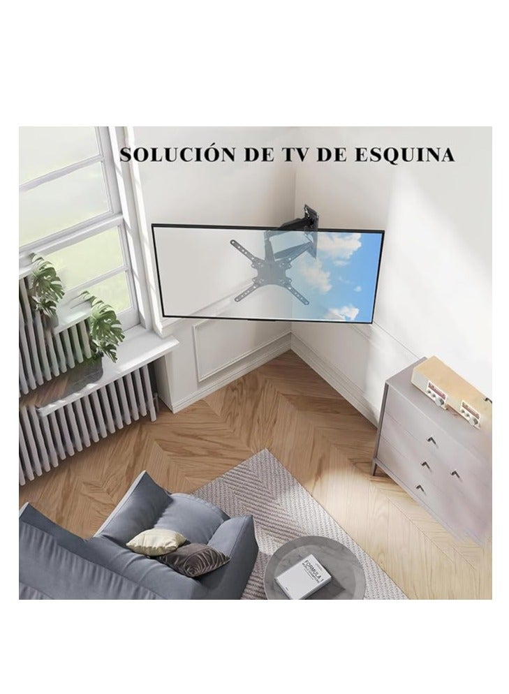 Movable TV Stand, Supports 32-55 Inch Screens, Max 35kg, Tilt & Rotate, Space Saving, Universal Compatibility, VESA 400x400mm, Articulating Anti-Glare Arm, TV Base Tilt, Extend & Retract - Image 5