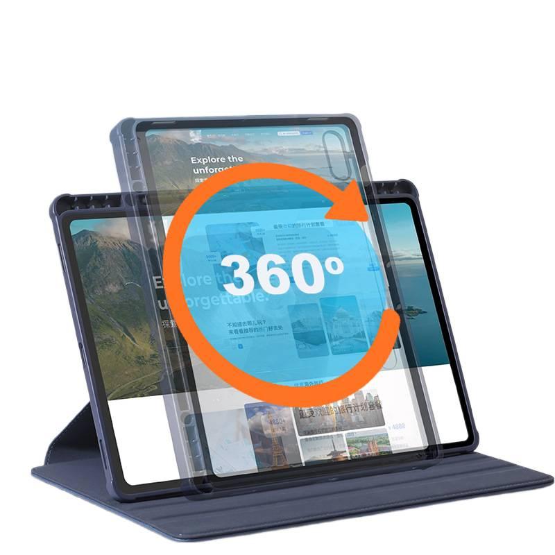 DGG Blue Samsung Tab Rotating Case Compatible with Samsung Galaxy Tab S9 Plus / Samsung Galaxy Tab S9 with Protective Cover Stand Function and Daily Tablet Carry - Image 4