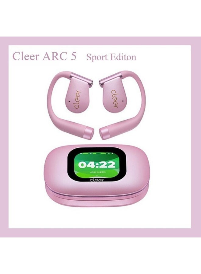 كلير Cleer ARC 5 Open-Ear Smart AI Sports Running Headphones, Bluetooth with Touch Screen Dbe4.0 Amoled, 60H Battery, Pink - Image 1