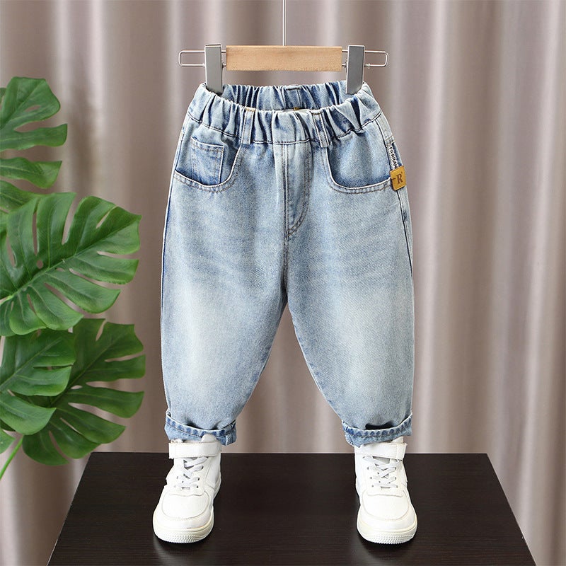 Boys' Jeans Spring Children'S Pants Boys' Casual Pants Toddler Long Pants Stylish Trendy - Image 3