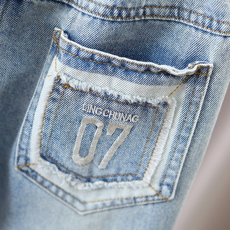 Boys' Jeans Spring Children'S Pants Boys' Casual Pants Toddler Long Pants Stylish Trendy - Image 5