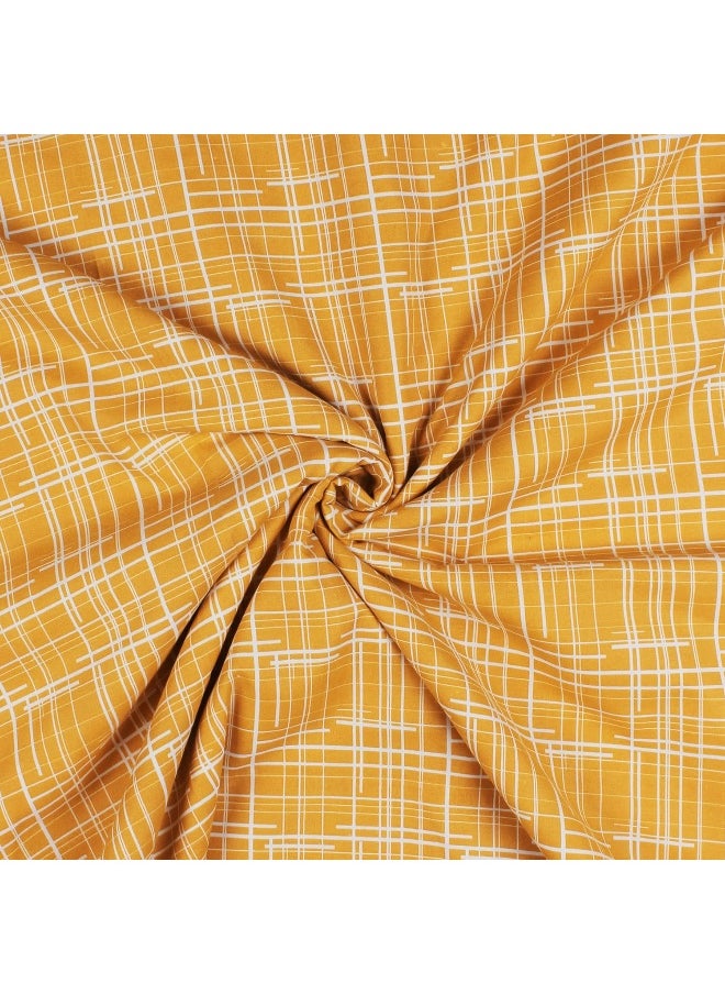 Story@Home - Dohar Single Bed Cotton, Blanket for Winter,100% Cotton Reversible Light Weight Dohar Single, 144 X 220 CM - Yellow And White - Image 1