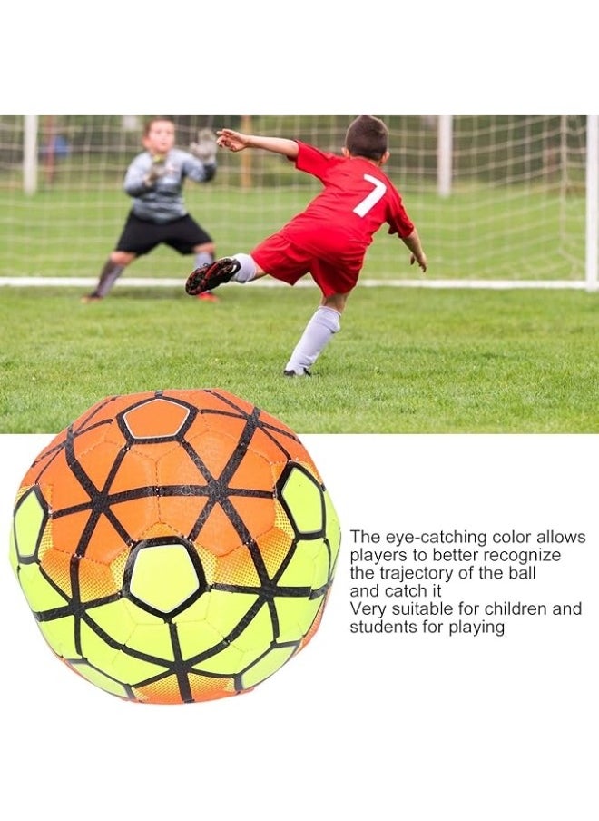 HALAMODO - Soccer Ball, Training Football for Kids and Adults, Inflatable PU Leather Football, Sports Ball Equipment, for Boys Grils Outdoor Activity - Image 1