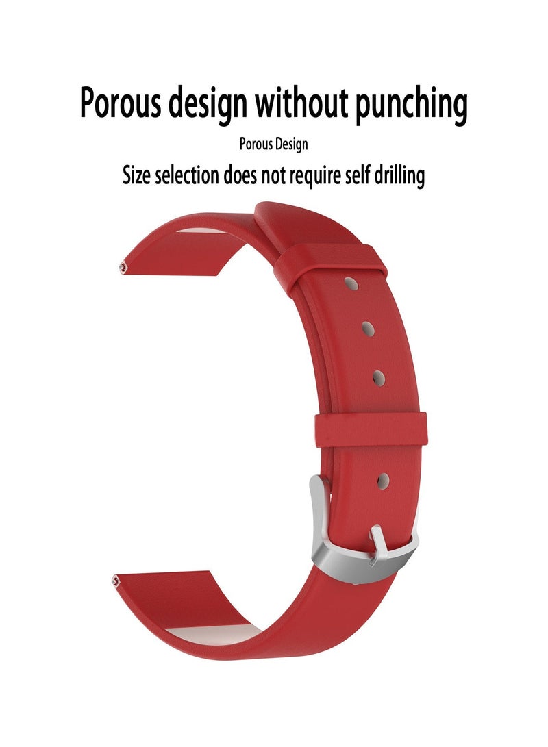 X-level حزام جلد متوافق مع ساعة هواوي GT4 41 مم أحزمة استبدال، حزام جلد فاخر 18 مم حزام استبدال معصم جلد طبيعي مع حزام استبدال ناعم قابل للتعديل للنساء والرجال - Image 4