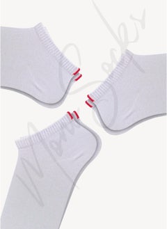 Mono Socks 3-Piece Red Notched Booties Socks  - Image 3