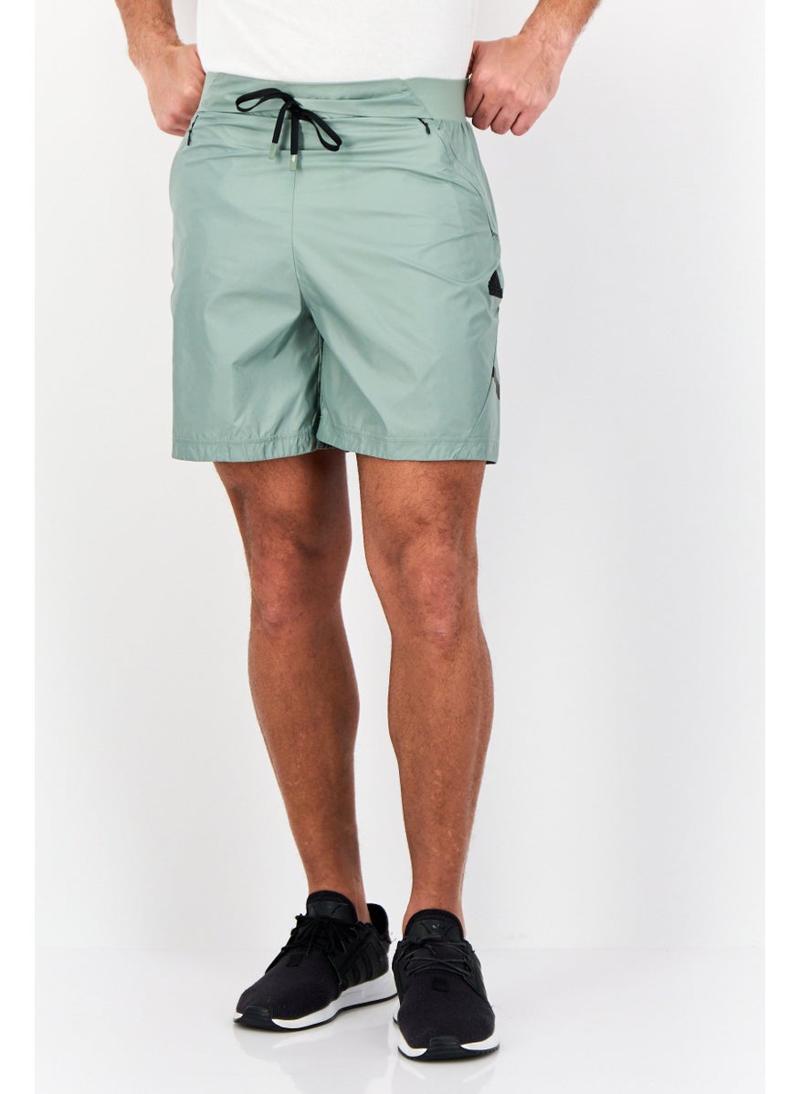 Adidas Men Sportswear Fit Training Shorts, Green  - Image 1