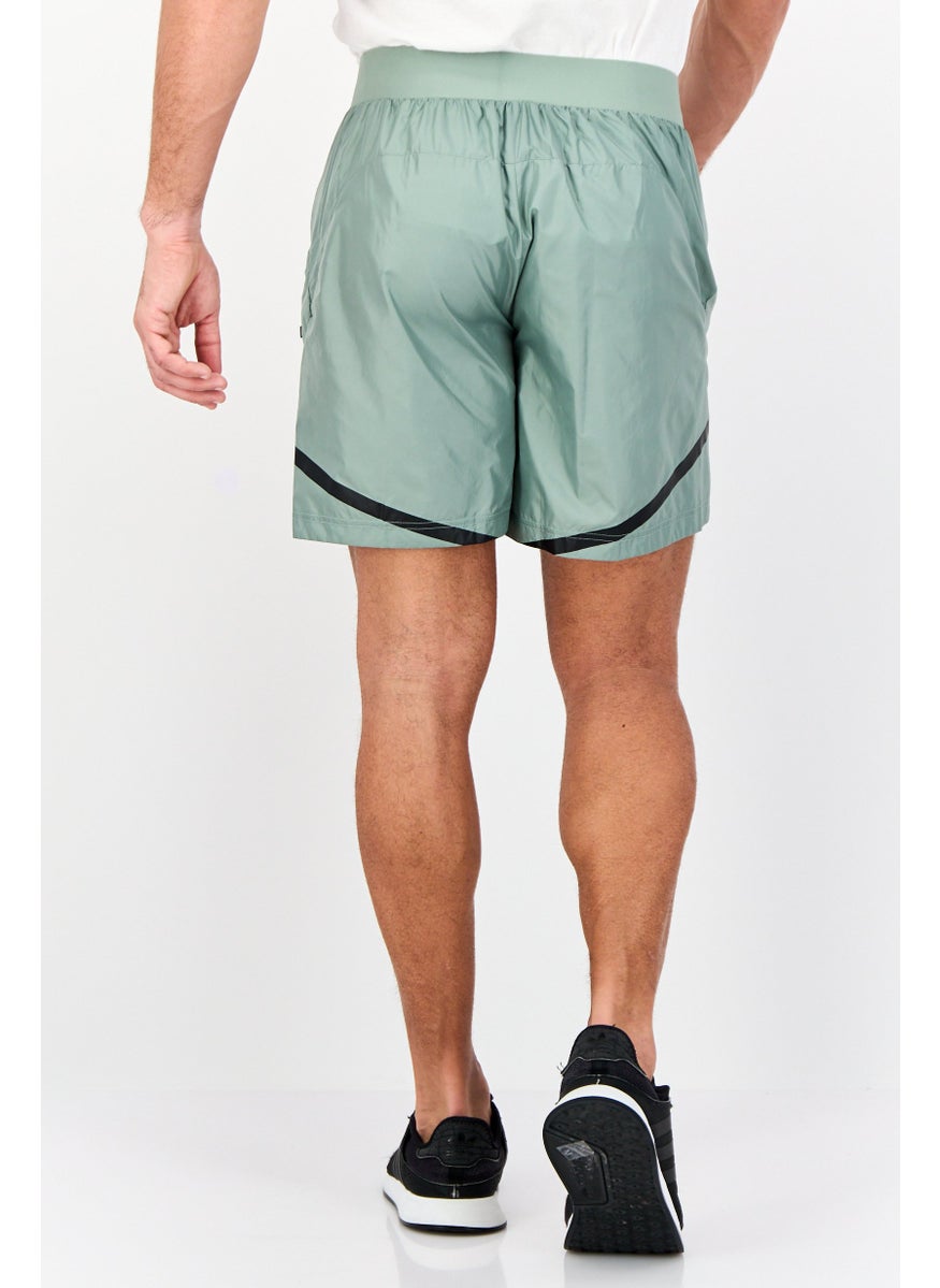 Adidas Men Sportswear Fit Training Shorts, Green  - Image 3