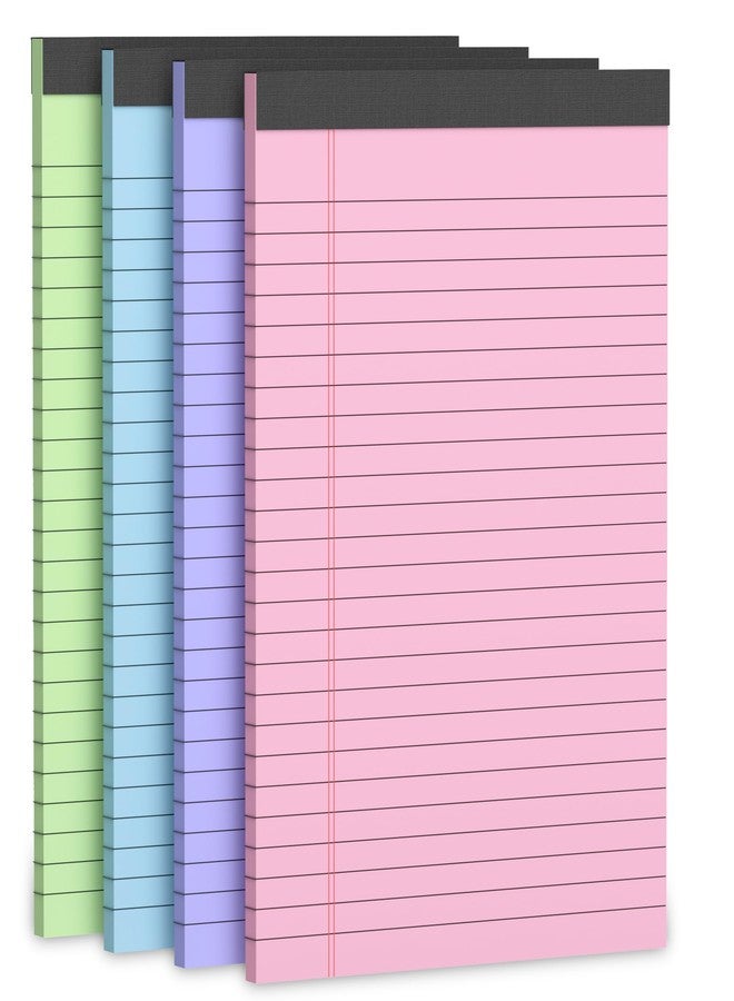 Vishoitty Colored Legal Pads 5 x 8 Note Pad, 4 Pack Lined Paper selfsticknote - Image 1