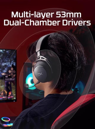 HyperX Cloud Alpha 2 Wireless Gaming Headset for PC, PS5, PS4, Nintendo Switch, Mac, Mobile, and Bluetooth - Black I AJ5C7AA - view 4
