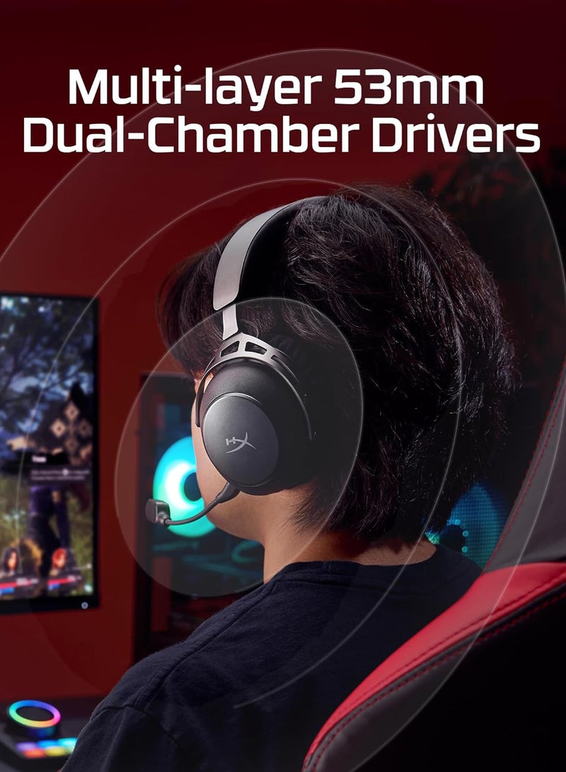 HyperX Cloud Alpha 2 Wireless Gaming Headset for PC, PS5, PS4, Nintendo Switch, Mac, Mobile, and Bluetooth - Black I AJ5C7AA - Image 4