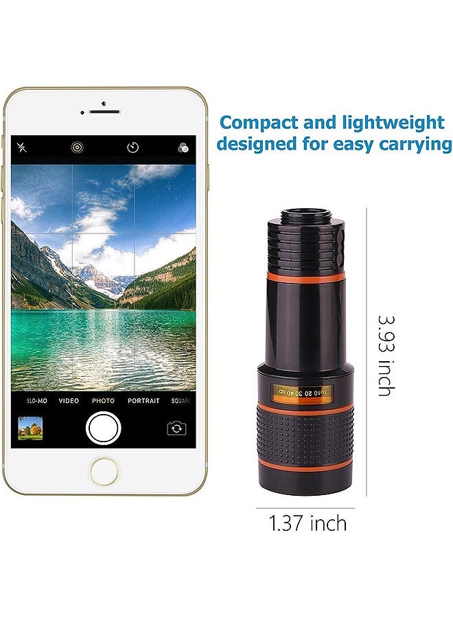Photon عدسة كاميرا الهاتف المحمول، عدسة مقربة 12X مع مشبك عالمي على عدسة عالية الدقة، لأجهزة iPhone وSamsung وAndroid والهواتف الذكية وما إلى ذلك - Image 2