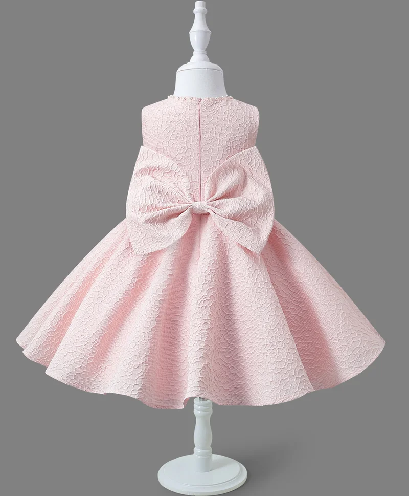 مارك وميا فستان مارك وميا بنقوش زهور بفيونكة - وردي فاتح