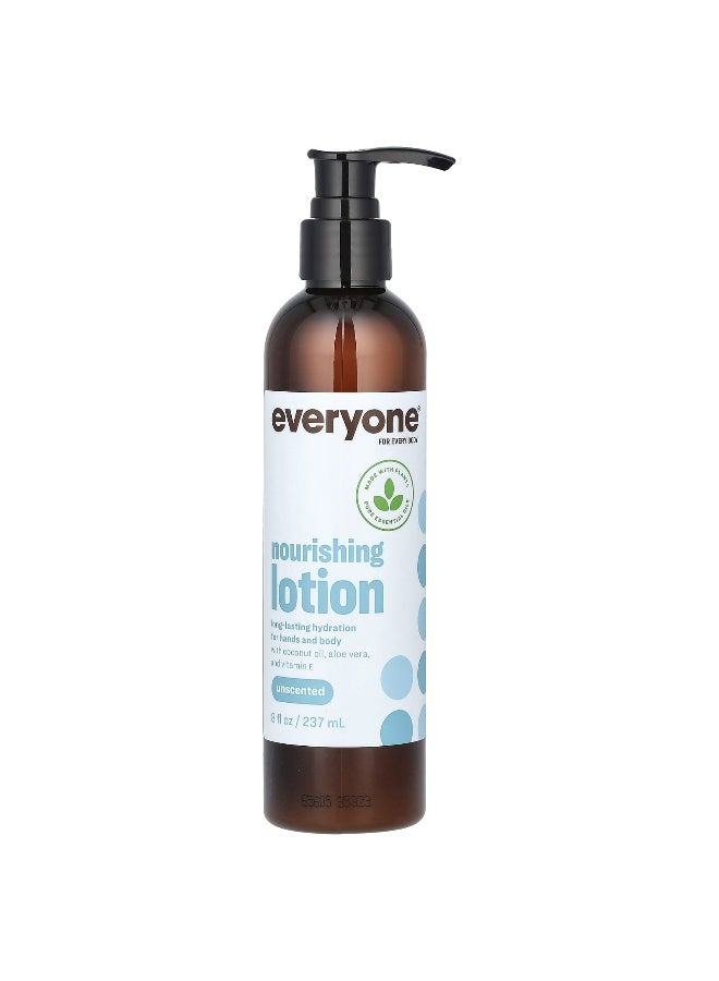 Everyone, Nourishing Lotion, Unscented, 8 fl oz (237 ml) - Image 1