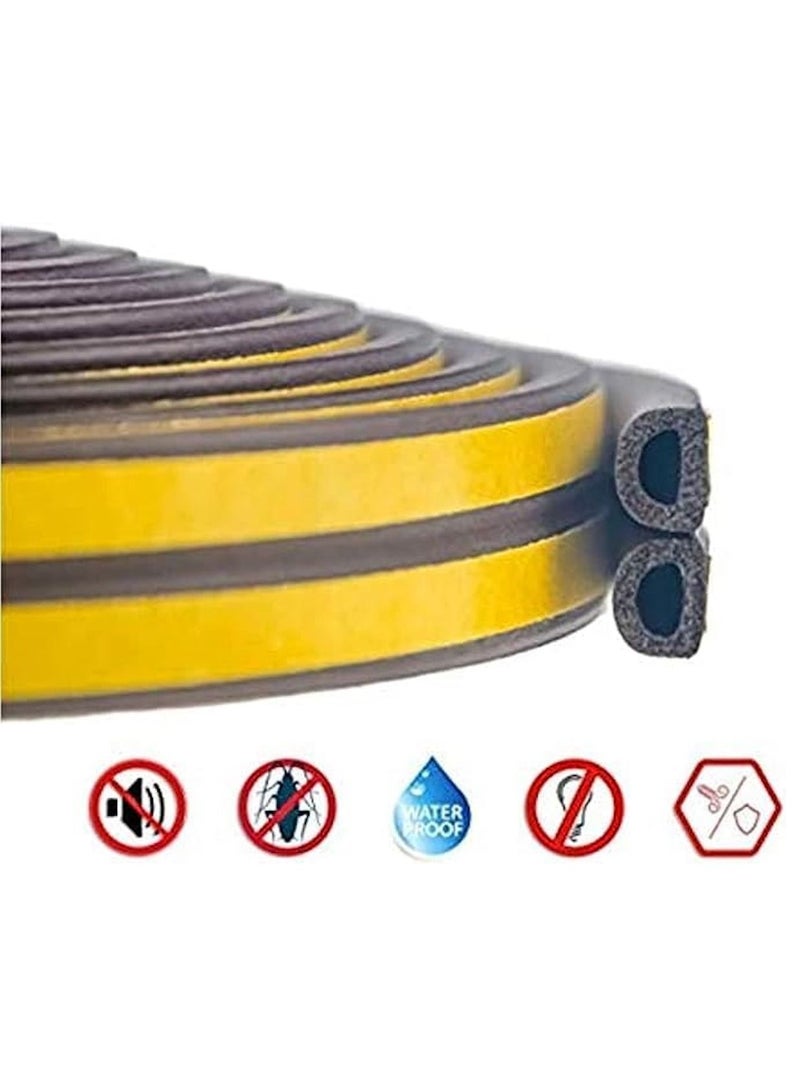Beorol RACO Beorol Sealing Tape Self Adhesive 'D' Profile Brown 2 X 3Mtrs DBE6. - Image 3