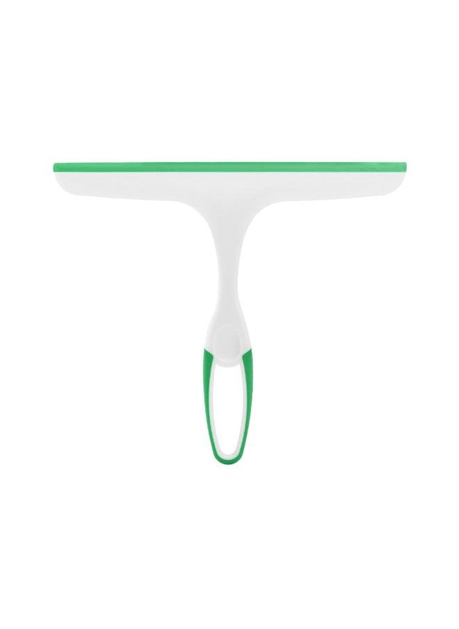NIBEMINENT - Window Glass Squeegee Double Sided TPR Rubber Strip Sweeping Scrubbing Window Shower Squeegee for Tiles Doors Mirrors Green - Image 1
