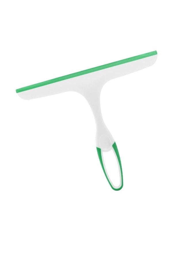 NIBEMINENT - Window Glass Squeegee Double Sided TPR Rubber Strip Sweeping Scrubbing Window Shower Squeegee for Tiles Doors Mirrors Green - Image 1