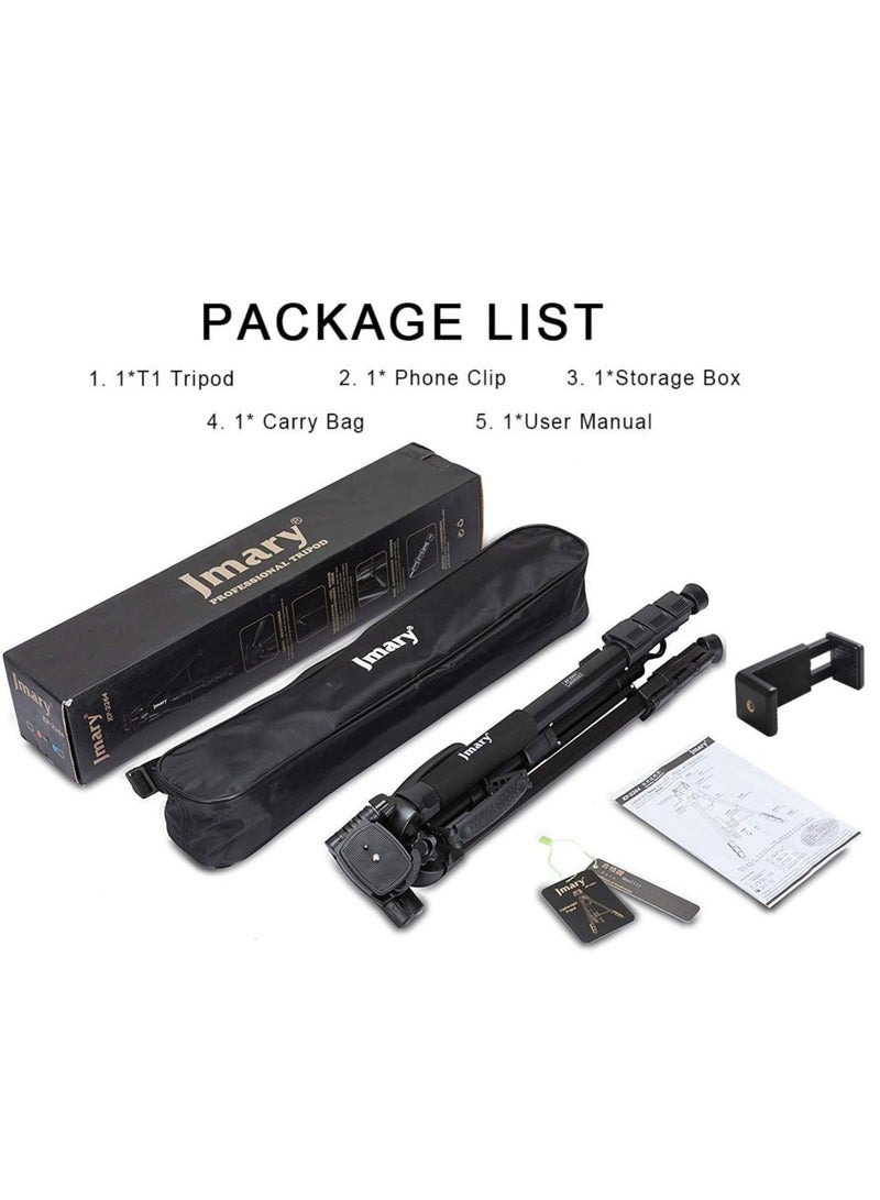 Jmary KP-2264 Professional Aluminium Tripod Monopod for All DSLR Cameras (Black) - Image 5