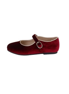 Rawda Red Valvet Shoes For Girls  - Image 2
