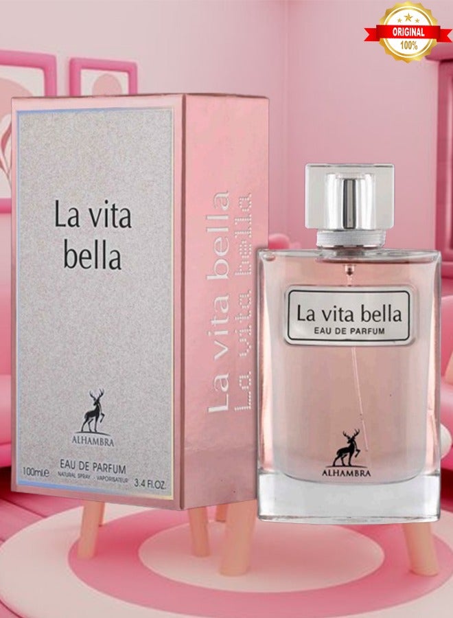 MAISON ALHAMBRA 9 Pieces La vita Bella Perfume 100ml EDP - Image 2