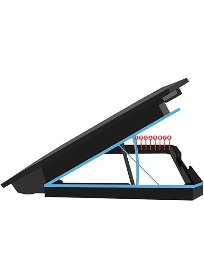 كراش قاعدة تبريد لابتوب C6000 مع مروحة قوية وإضاءة كراش - Image 2