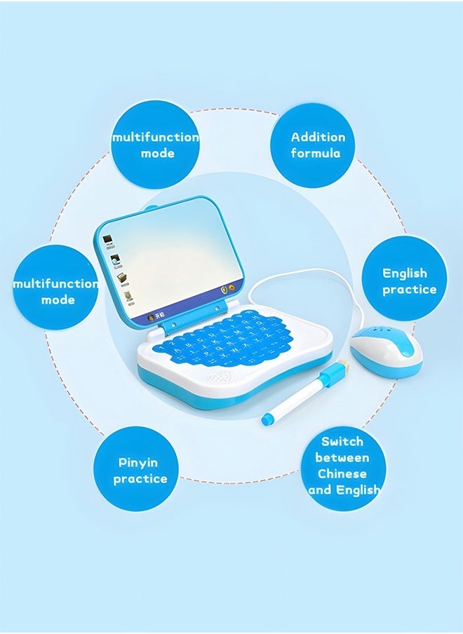 GROIC Learning Computers with Drawing Board for Kids,Educational and Bilingual Laptop Chinese and English,Kids Toy Laptop Tablet Learning Educational Game for Kids  - Image 2