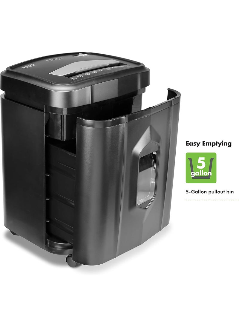 AURORA Aurora AU1830XA Heavy Duty AntiJam 18Sheet Crosscut Shredder30 Min Run Time 5Gallon Pullout Basket and Casters  - Image 4
