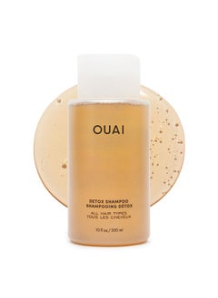 Ouai OUAI Detox Shampoo - Clarifying Shampoo for Build Up, Dirt, Oil, Product and Hard Water - Apple Cider Vinegar & Keratin for Clean, Refreshed Hair - Sulfate-Free Hair Care (10 oz)  - Image 1
