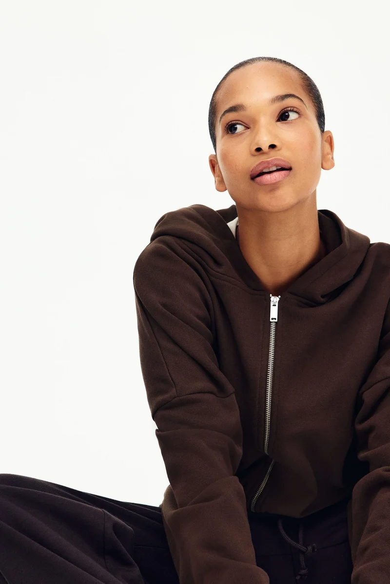 H&M  Drawstring zip-through hoodie for Women | Best Price UAE