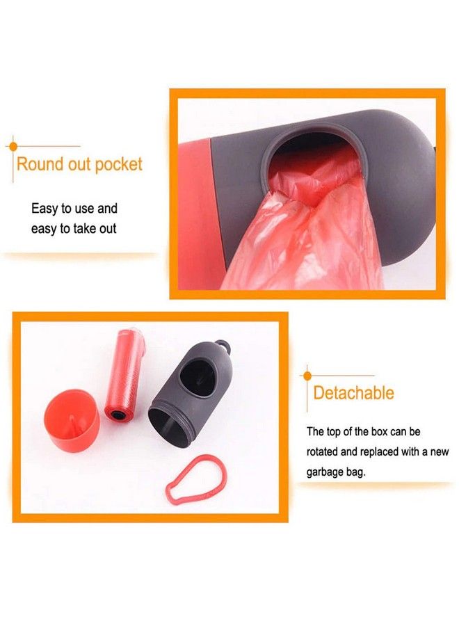 Baby Bucket Portable Disposable Baby Diaper Nappy Garbage Bag With Removable Capsule Box (1 Capsul And 4 Multi Color Garbage Roll) [Black & Red] - Image 5